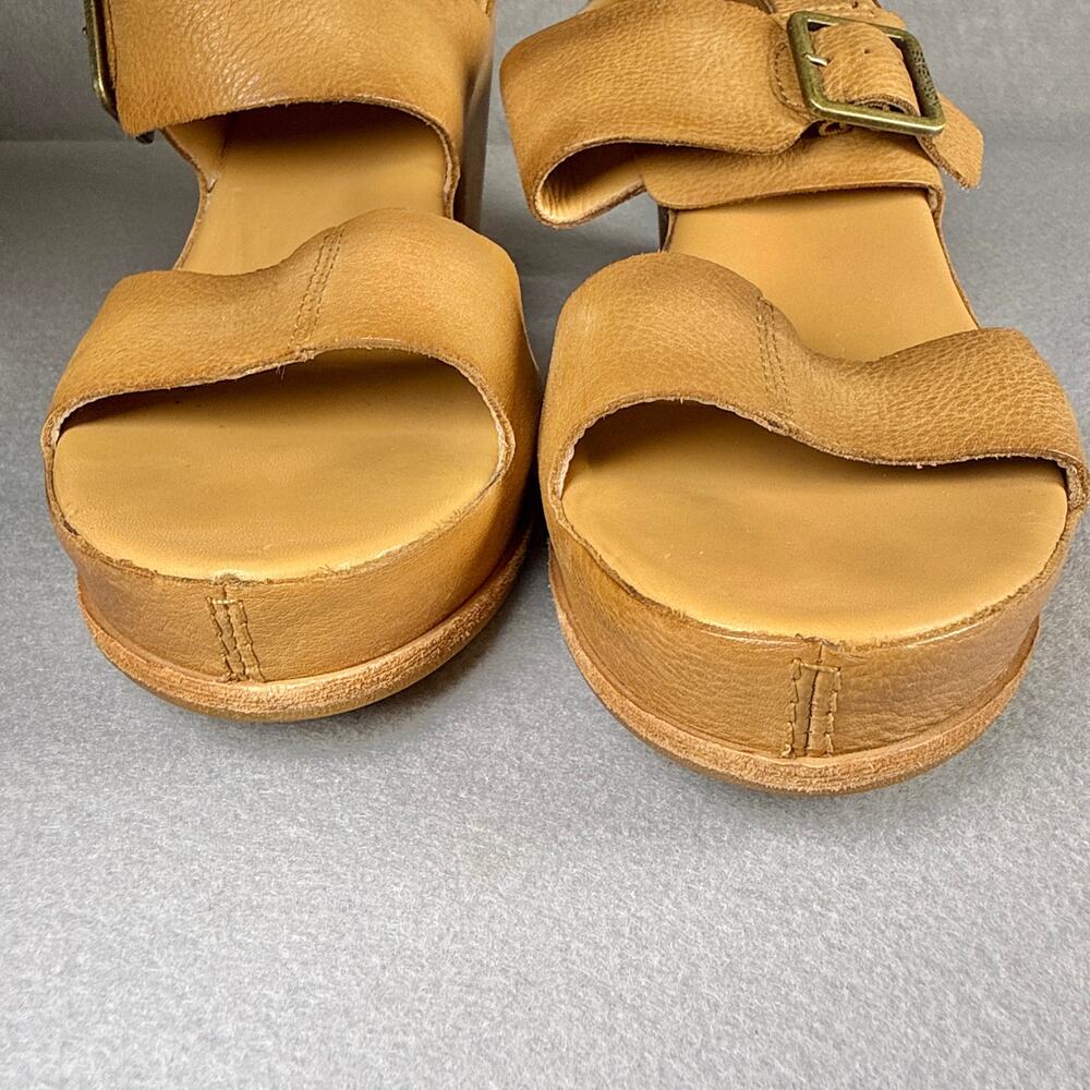 Kork Ease San Carlos platform sandals - tan natural sling back heels size 10M - Picture 3 of 9